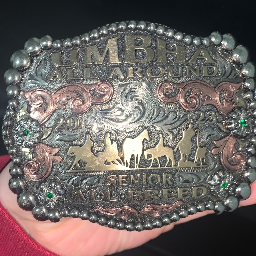 Trophy Championship Horse Buckle - UMBHA (Upper MidWest Buckskin Association)